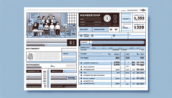 Come deve essere fatta la pezza giustificativa ad un socio per il pagamento della quota sociale o di una attività?