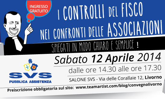 Il 12 Aprile 2014 convegno GRATUITO di TeamArtist a Livorno!