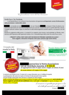 Associazioni e Materassai: la variante della “sponsorizzazione”