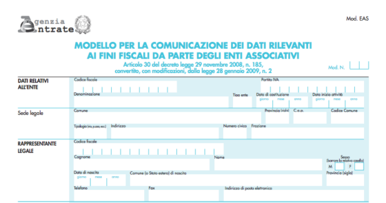 Quando si deve ripresentare il Modello EAS?