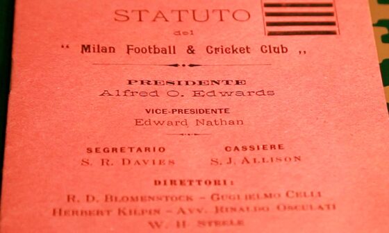 La Bufala del ritrovamento dello Statuto del 1899 del Milan