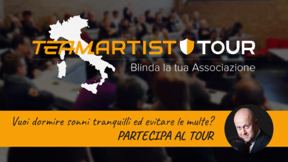 Sabato 14 Ottobre a Bari: Convegno sui Controlli del Fisco nelle Associazioni – TeamArtist Tour 2017