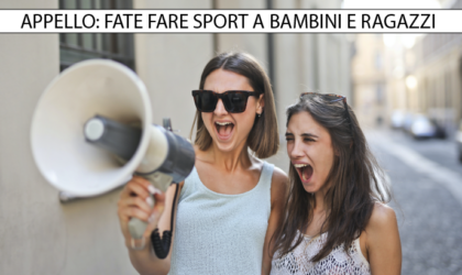 Un appello alle Asd e gli Ets in tempi di Coronavirus: "riportate i bambini allo sport e alle attività socio educative"