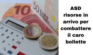 Aiuti alle Asd per far fronte al caro bollette
