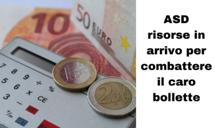 Aiuti alle Asd per far fronte al caro bollette