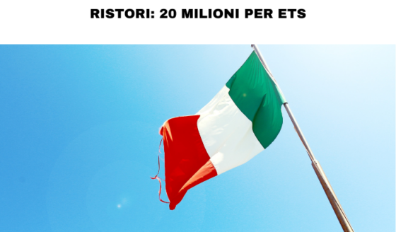 Ristori: 20 milioni per gli ETS